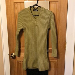 Tunic length sweater